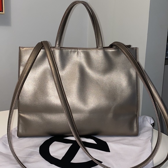 Telfar Medium Bronze Shopping Bag - Picture 2 of 8